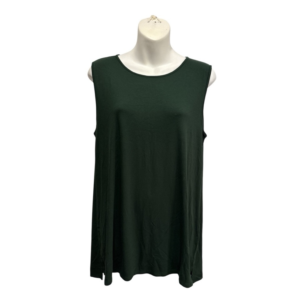 J. Jill Forest Green Sleeveless Top size medium